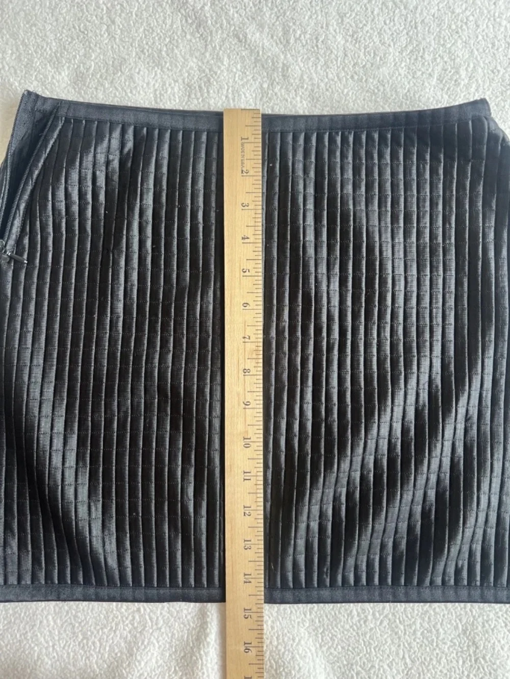 Ralph Lauren Vintage Womens Quilted Textured Sheen Mini Skirt Size S